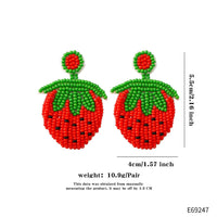 Summer Beach Palm Tree Fruits Earrings