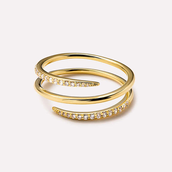 Minimal Triple Claw Ring