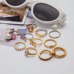 Fairy Pink Bow CZ Pearl Ring 