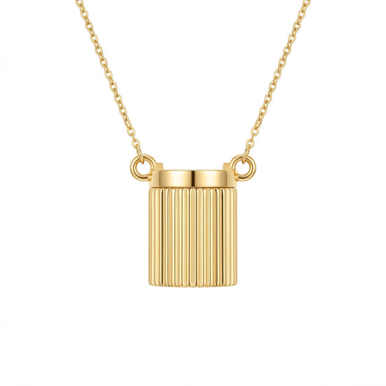 Secret Garden Flower Basket Necklace