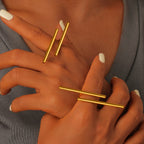 Versatile Irregular Geometry Titanium Ring