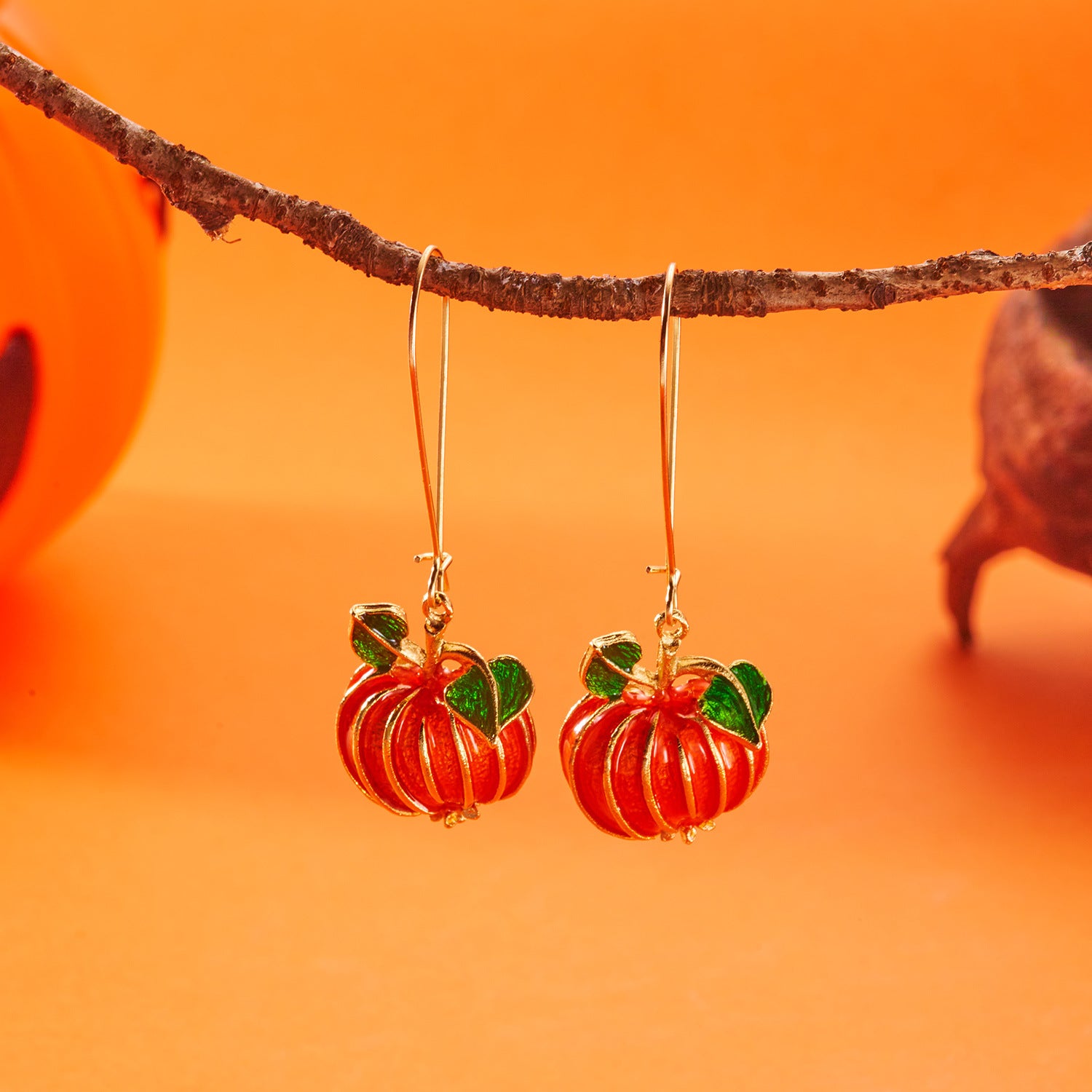 Asymmetric Dancing Skeleton Drop Earrings