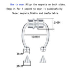 Magnetic Non-Piercing Horseshoe Fake Nose Piercing