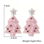 Joyful Xmas Color Bead Earrings