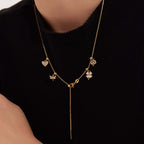 CreatIve Tree of Life Bear Paw Charm Necklace