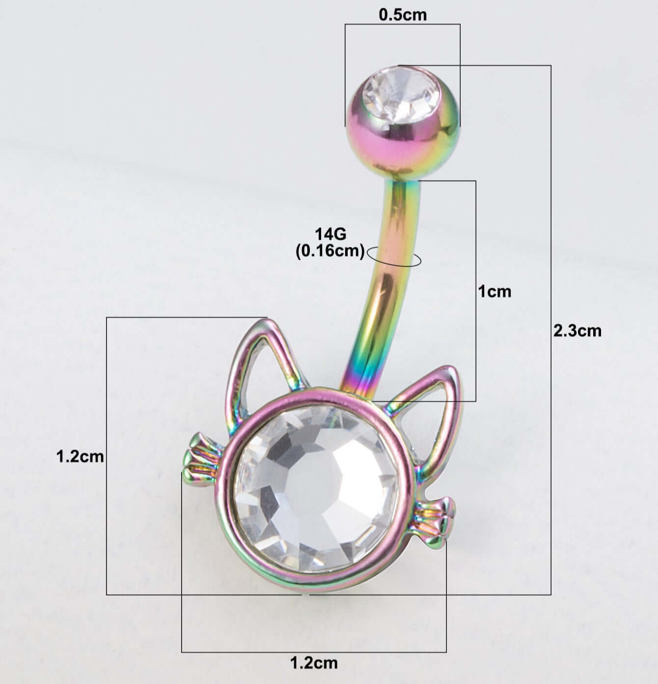 Kawaii Hello Kitty Belly Ring