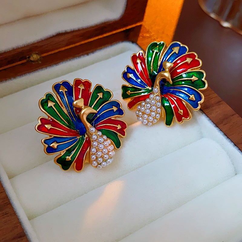 Peacock Earrings for Women