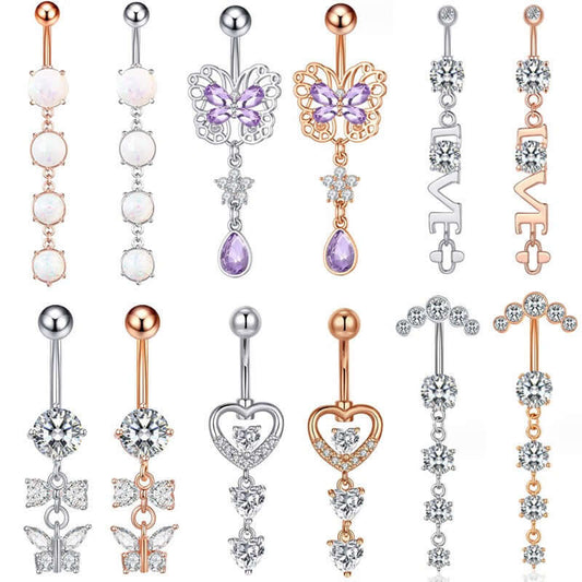 belly ring, belly piercing, belly button piercing, belly button rings, butterfly belly ring, piercing jewelry, heart jewelry