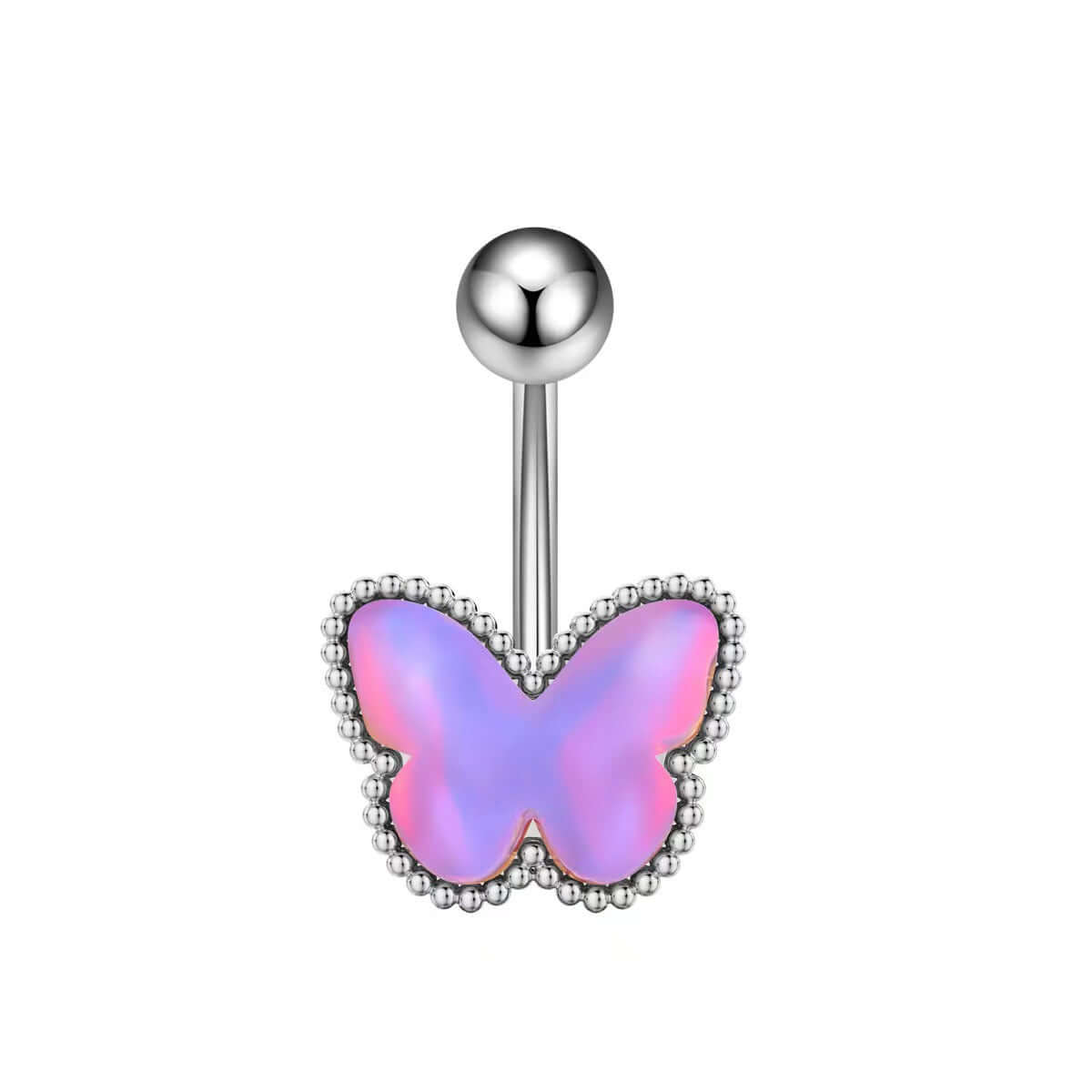 belly ring, belly piercing, belly button piercing, belly button rings, silver belly ring, butterfly belly ring