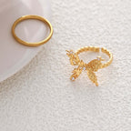 18k Gold Large Butterfly Cocktail Rings