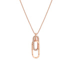 Rose Gold Buckle Friendship Necklace
