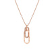 Rose Gold Buckle Friendship Necklace