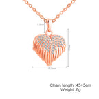 Rose Gold Heart Memory Photo Pendant