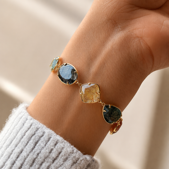 Color Rutilated Quartz Spiritual Bracelet