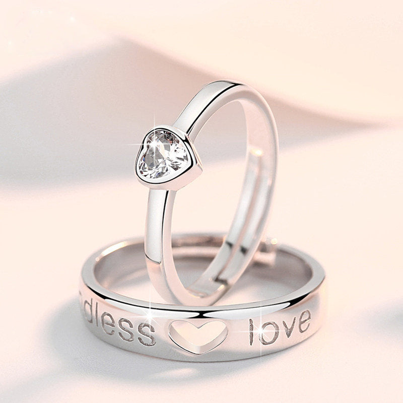 Endless Love Heart Promise Rings | S136