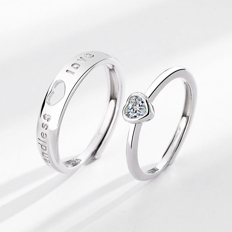 Endless Love Heart Promise Rings | S136