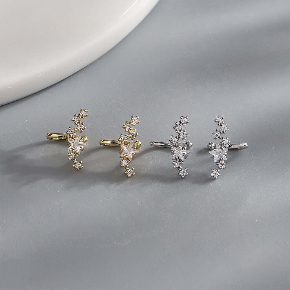 Classic No Piercing Celestials Star Ear Cuffs & Ear Climbers