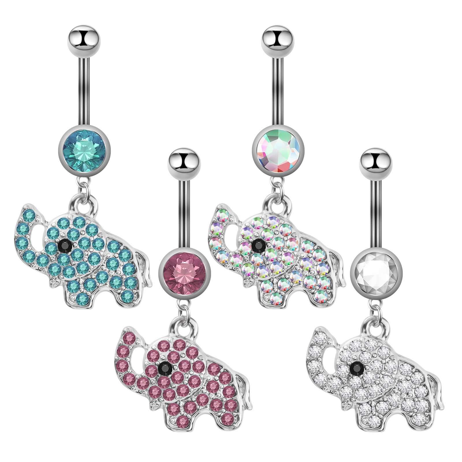 belly ring, belly piercing, belly button piercing, belly button rings, silver belly ring, elephant belly ring, animal belly ring