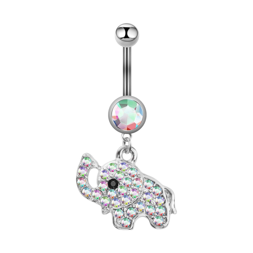 belly ring, belly piercing, belly button piercing, belly button rings, silver belly ring, elephant belly ring, animal belly ring