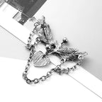 Angel Wings With Chain Dangle Navel Piercing | SX0802