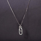 Silver Buckle Friendship Necklace