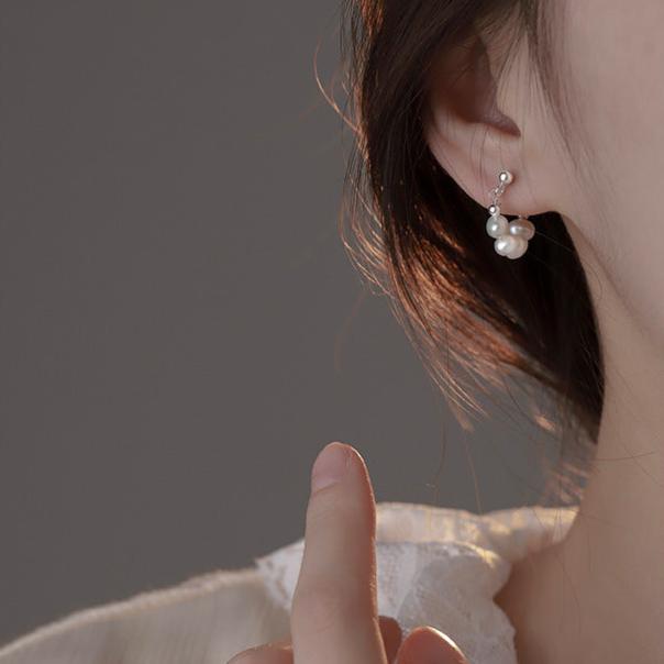 Silver Freshwater Pearl  Earrings