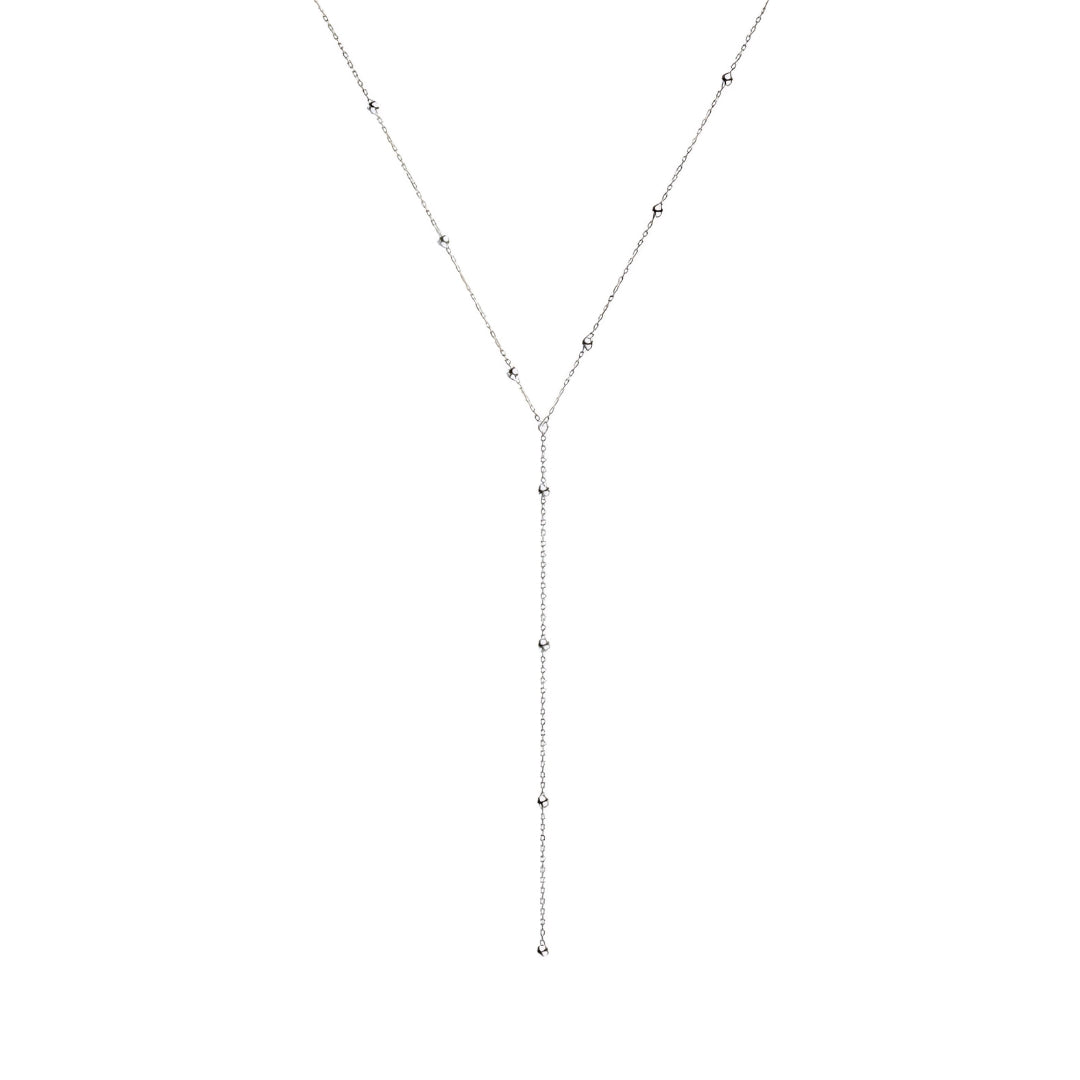 Dainty Satellite Lariat Chain Y Necklace