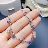 Silver Swiss Blue Topaz Multistone Bracelet