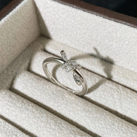 Simple Gold Plated Twisted Knot Ring