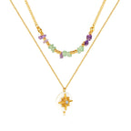 Star Pendant Gold Layering Necklace