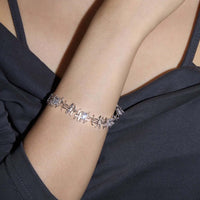 Braided Woven Dainty Bracelet Silver