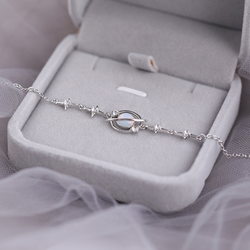 Sterling Silver Moon Bracelet