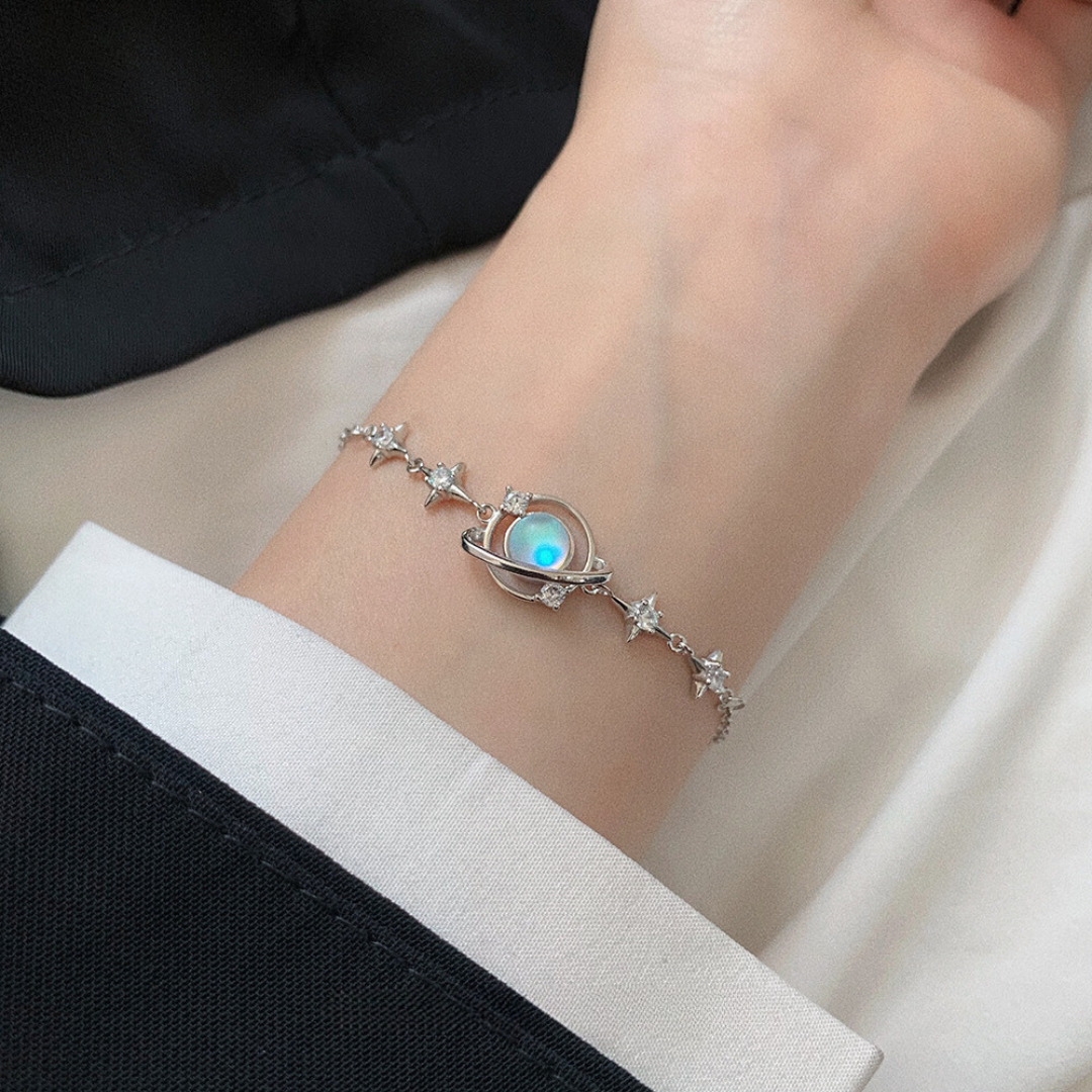 Sterling Silver Moon Bracelet