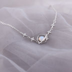 Sterling Silver Moon Star Bracelet