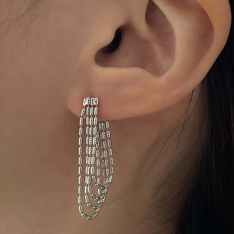 Sterling Silver Tassel Earrings