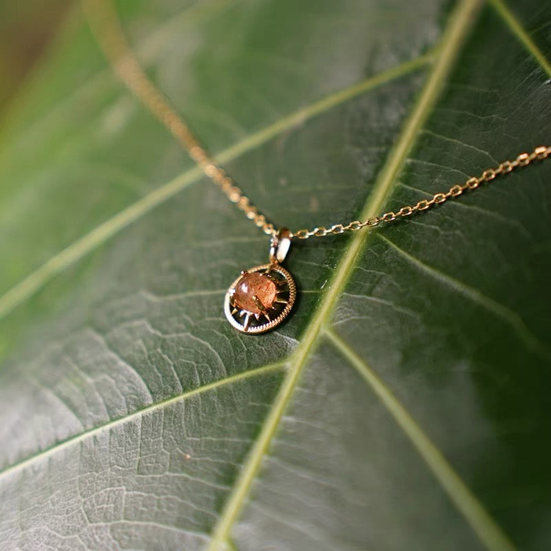 Sunstone Pendant Necklace