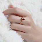 Natural Marquise Red Ruby July Birthstone Ring