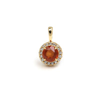 Spessartine Garnet Pendant Necklace, Garnet Red Pendant