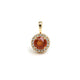Spessartine Garnet Pendant Necklace, Garnet Red Pendant