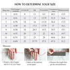 Personalized Birthstone Engraved Stacking Ring Set