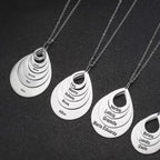 Rose Gold Custom Engraving Name Chain Necklaces