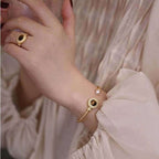 Tiger Eye Twist Cuff Bracelet