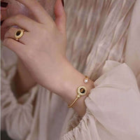 Tiger Eye Twist Cuff Bracelet