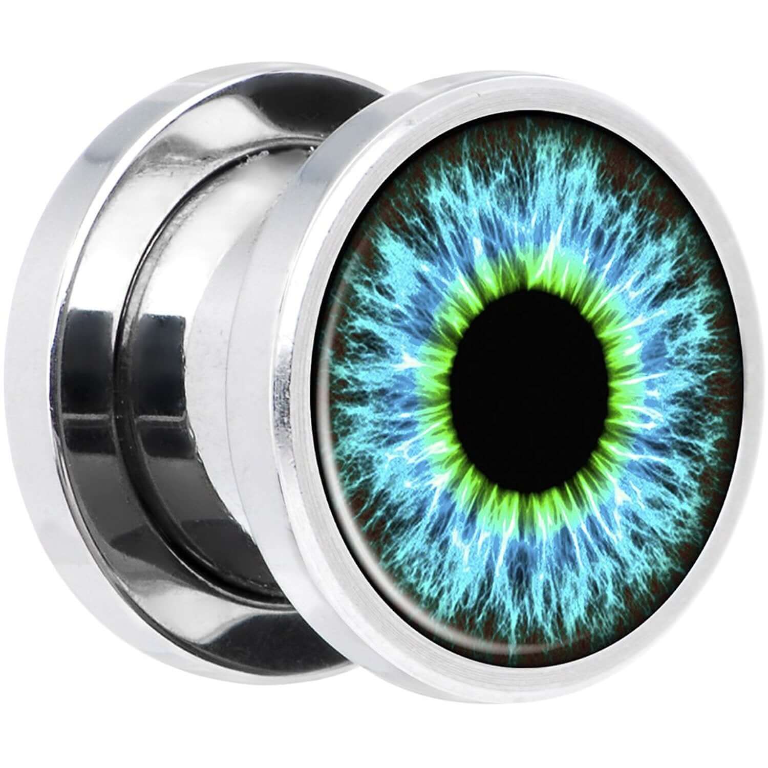 Evil Eyes Single Flare Ear Tunnel Plugs Set