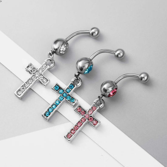 belly ring, belly piercing, belly button piercing, belly button rings, cross belly ring