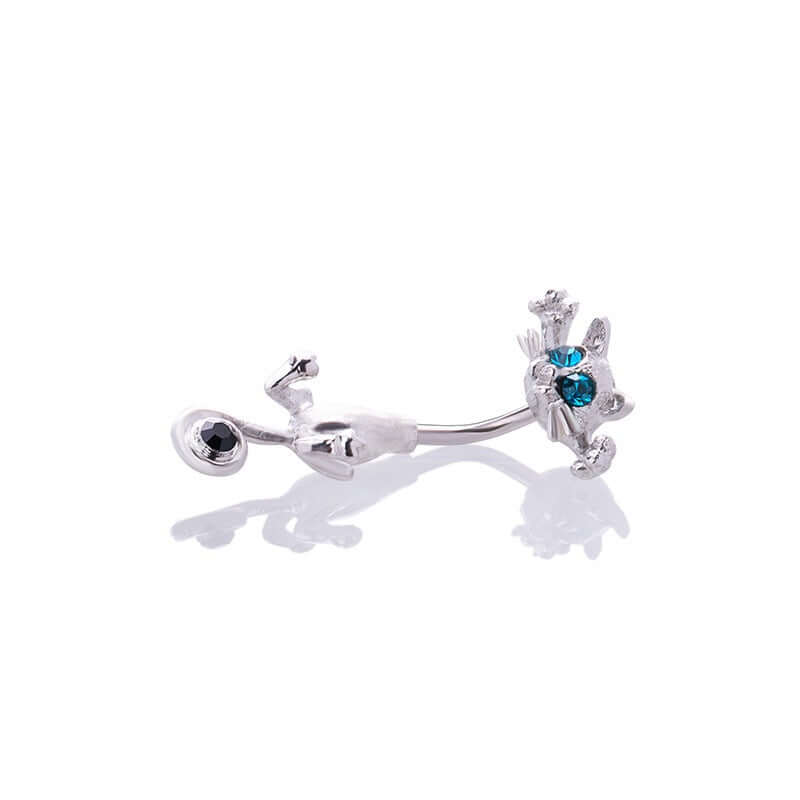 belly ring, belly piercing, belly button piercing, belly button rings, cat belly ring, cat jewelry