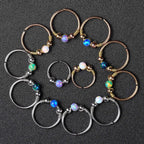 Opal Seamless Fixed Captive Ring
