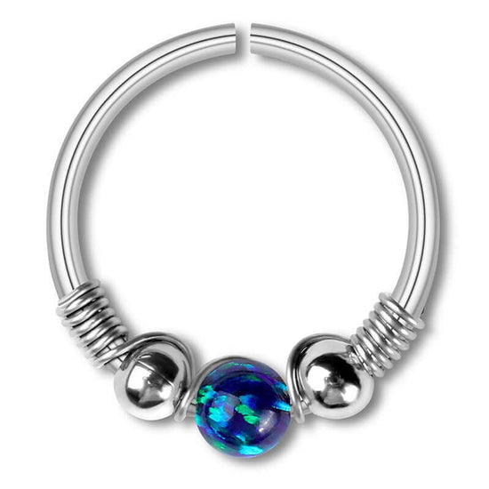 Opal Seamless Fixed Captive Ring