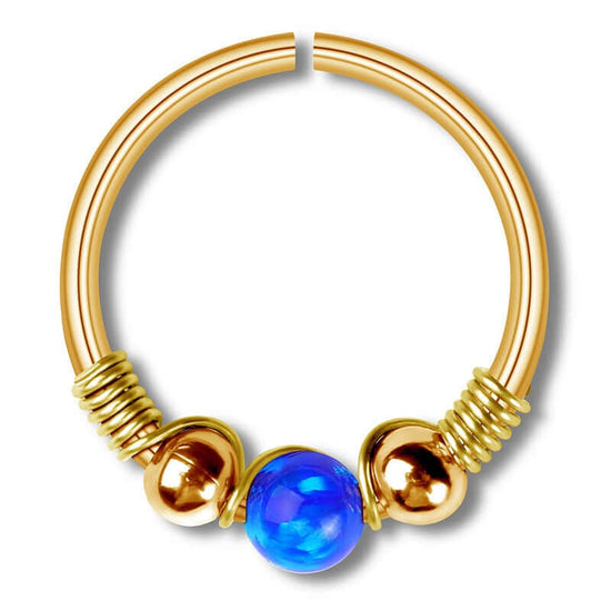 Opal Seamless Fixed Captive Ring