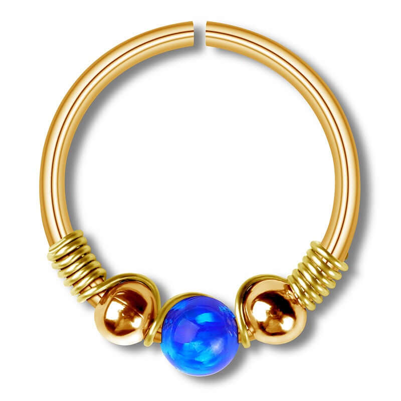 Opal Seamless Fixed Captive Ring